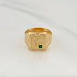 Anillo Sello Cristo 3.1gr / T10 3/4 / Oro Amarillo 18K &