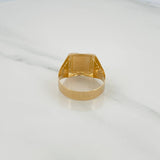 Anillo Sello Cristo 3.1gr / T10 3/4 / Oro Amarillo 18K &