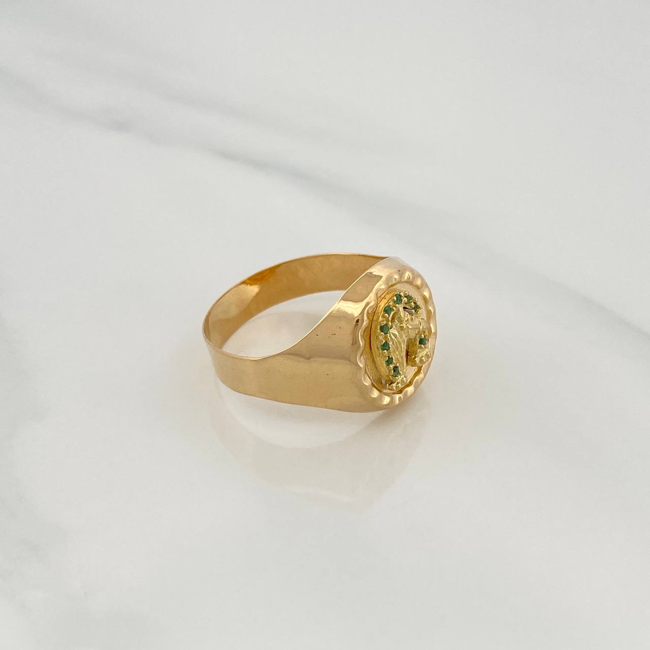 Anillo Herradura Caballo 3.95gr / T11 3/4 / Oro Amarillo 18K &
