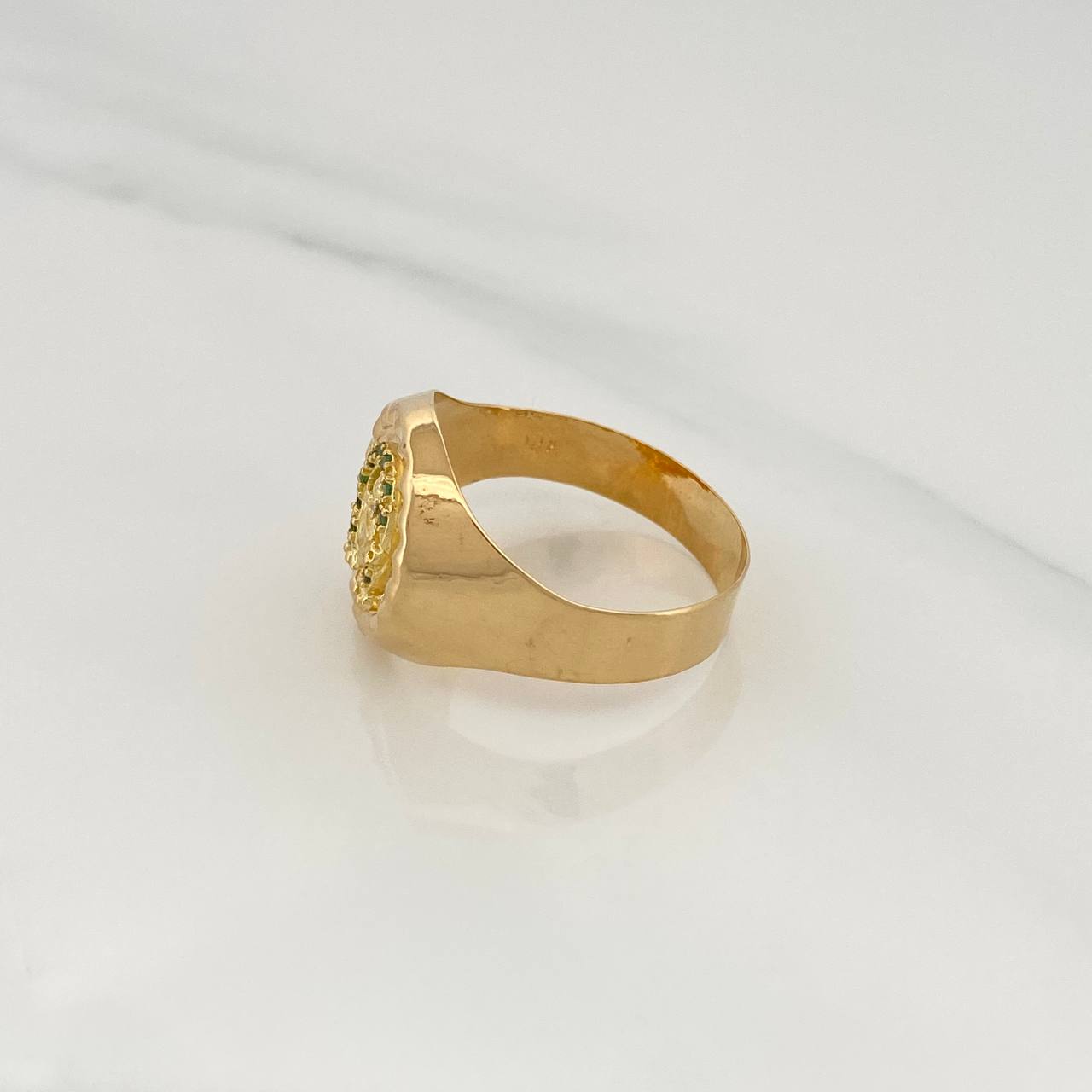 Anillo Herradura Caballo 3.95gr / T11 3/4 / Oro Amarillo 18K &