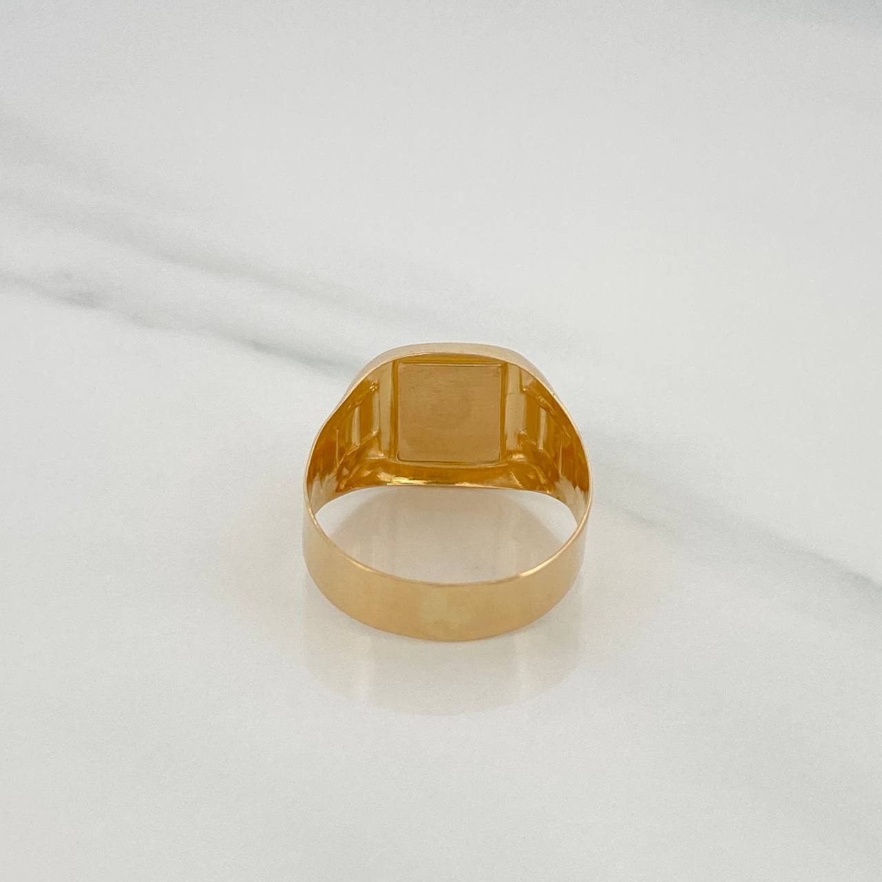 Rectangular Seal Ring 4.6gr / T9 1/2 / 18K Yellow Gold &