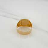 Rectangular Seal Ring 4.6gr / T9 1/2 / 18K Yellow Gold &
