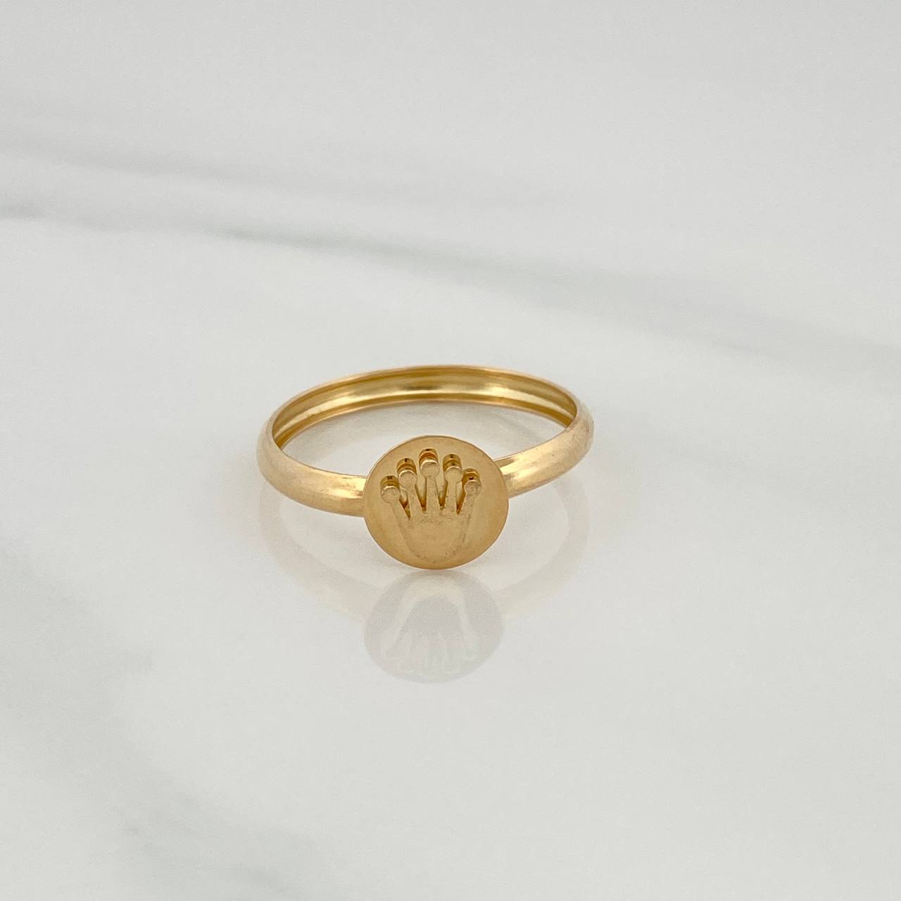 Anillo Corona 1.15gr / T8 / Oro Amarillo 18K &