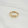 Anillo Dios 0.8gr / T6 1/4 / Oro Amarillo 18K &