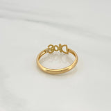 Anillo Dios 0.8gr / T6 1/4 / Oro Amarillo 18K &