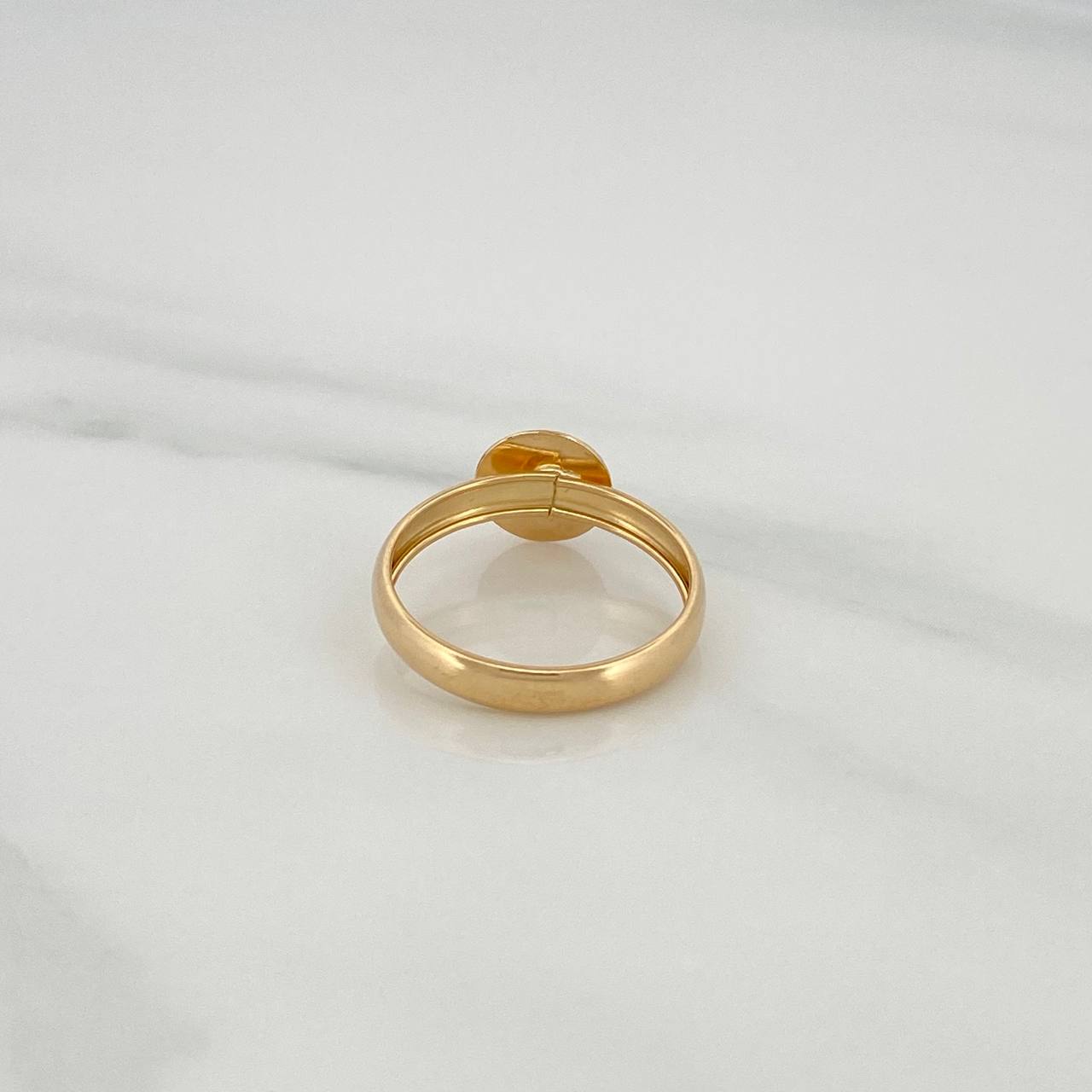 Anillo San Benito 1.1gr / T6 1/2 / Oro Amarillo 18K &