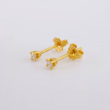 Topos Cuatro Garras Diamantes 12pts 0.7g / in / 2.7mm Oro Amarillo 18K