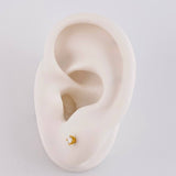 Topos Cuatro Garras Diamantes 12pts 0.7g / in / 2.7mm Oro Amarillo 18K