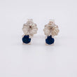 Topos Cuatro Garras Zafiros 12pts 0.7g / in / 2.7mm Oro Blanco 18K