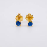 Topos Cuatro Garras Zafiros 28pts 0.8g / in / 2.9mm Oro Amarillo 18K
