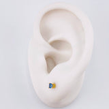 Topos Cuatro Garras Zafiros 28pts 0.8g / in / 2.9mm Oro Amarillo 18K