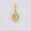 Dije Virgen Maria Diamantes 19pts 1.25g / 3/4 in Oro Amarillo 18K