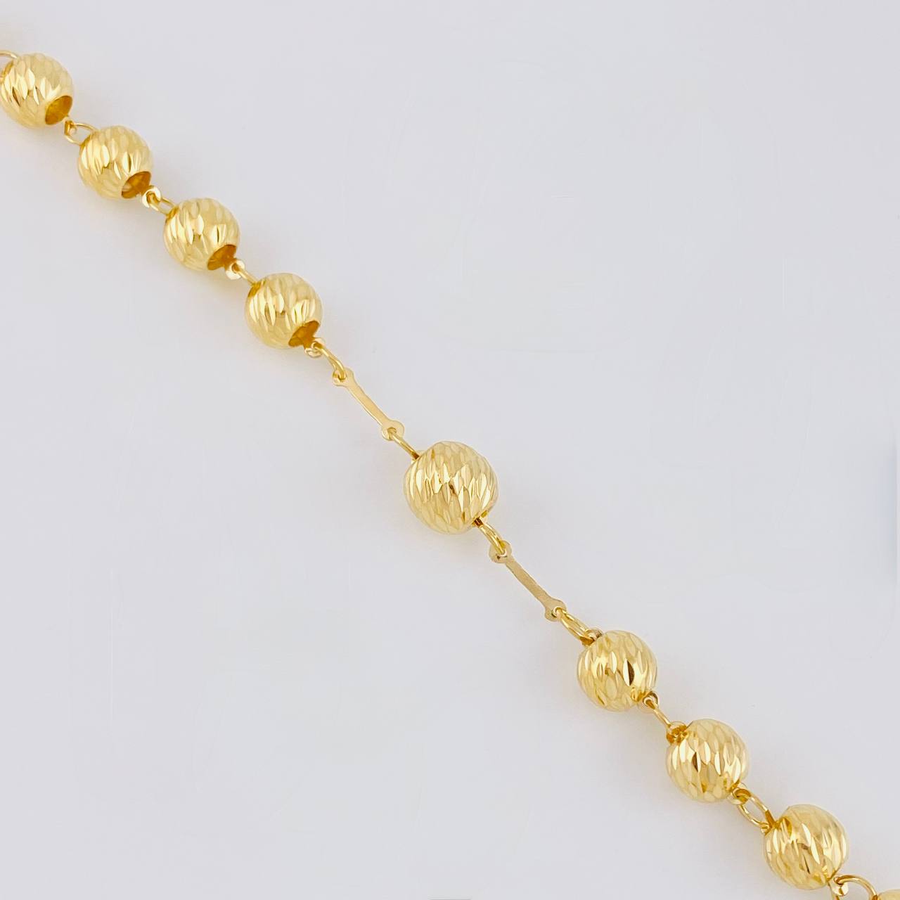 Rosario Virgen Milagrosa 17.5g / 24 in / 6mm Oro Amarillo 18K