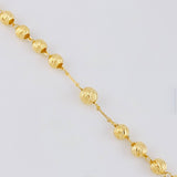 Rosario Virgen Milagrosa 17.5g / 24 in / 6mm Oro Amarillo 18K