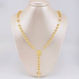 Rosario Virgen Milagrosa 17.5g / 24 in / 6mm Oro Amarillo 18K