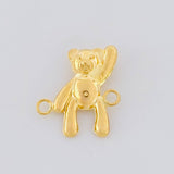 Herraje Oso Mano Arriba 0.5g / 1/2 in Oro Amarillo 18K