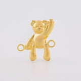 Herraje Oso Mano Arriba 0.7g / 1/2 in Oro Amarillo 18K