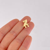 Herraje Oso Mano Arriba 0.7g / 1/2 in Oro Amarillo 18K