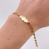 Pulso Bebé Placa GC 1.9gr / 3.5mm Oro Amarillo 18K