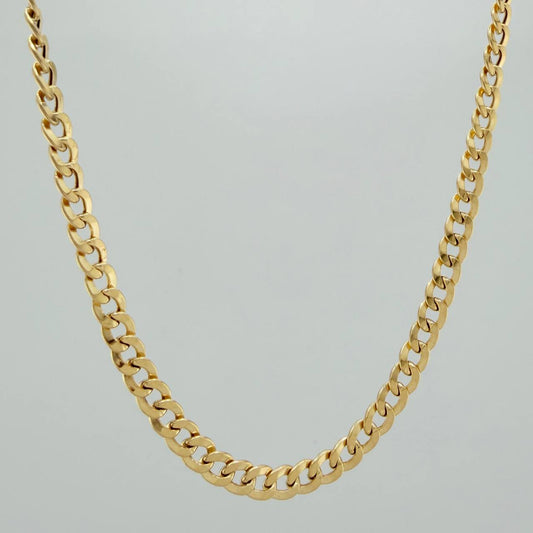 Cuban Links 12.05gr / 24 1/2 in / 3.7mm Yellow Gold +1 18K $