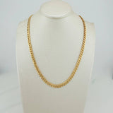 Cadena Cubana 7.75gr / 24 1/4 in / 4mm Oro Amarillo +1 18K $