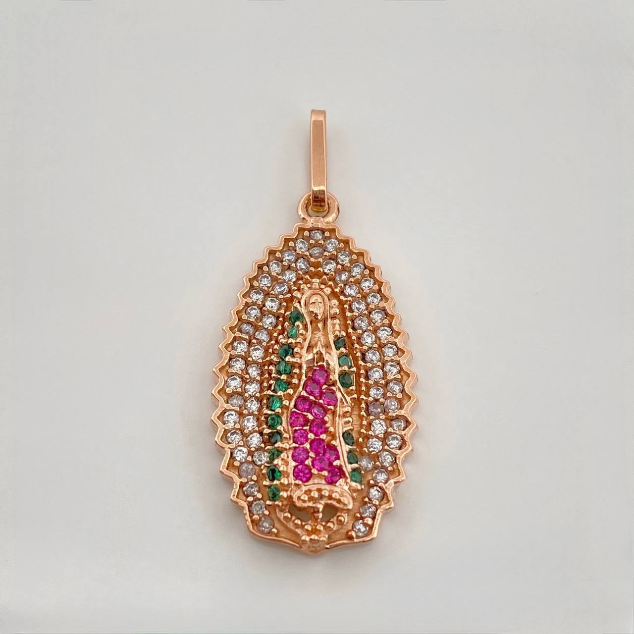Pendant Virgin of Guadalupe 1.9 g / 1 in 18K Rose Gold