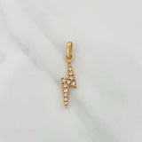 Lightning Bolt Pendant 1.15gr / 1 in / Yellow Gold 18K &