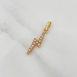 Lightning Bolt Pendant 1.15gr / 1 in / Yellow Gold 18K &