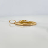 Dije Corona Medalla 3.95gr / 1 in / Oro Amarillo 18K &