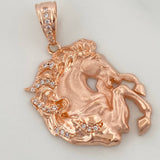Dije Caballo 5.9gr / 1 1/2 in / Oro Rosa 18K $