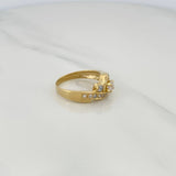 Anillo Solitario Cruzado 5.7gr / T9 / Oro Amarillo 18K $