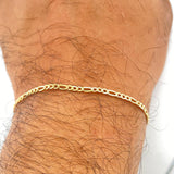 Pulso Figaro 1.45gr / 7 1/2 in / 2.36mm Oro Amarillo +1 18K %