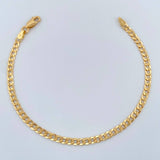 Pulso Cubano 2.75gr / 7 1/4 in / 3.05mm Oro Amarillo +1 18K &