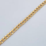 Pulso Cubano 2.75gr / 7 1/4 in / 3.05mm Oro Amarillo +1 18K &