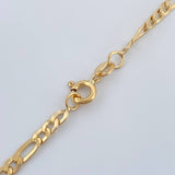 Cadena Figaro 7.4gr / 28 in / 3mm Oro Amarillo +1 18K &