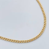 Cadena Cubana 5.3gr / 23 3/4 in / 2.5mm Oro Amarillo +1 18K &