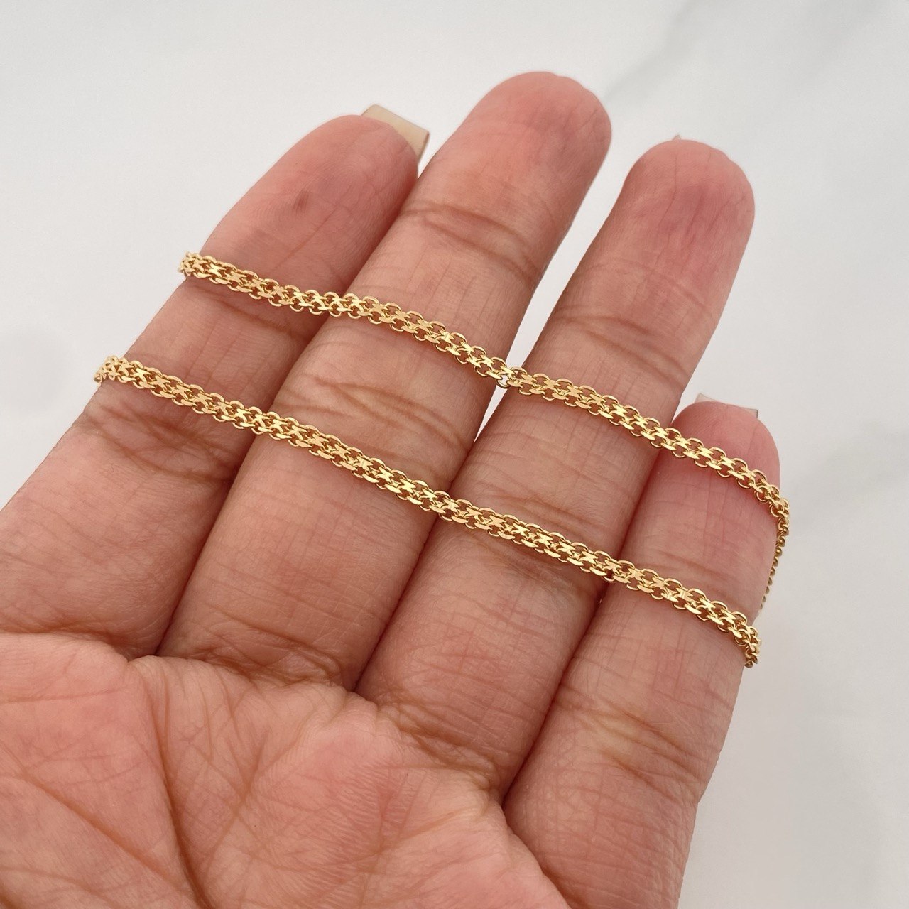 Cadena China 7.05 g / 22 in / 2 mm Oro Amarillo 18K