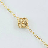 Classic Link Bracelet Clover 5.15gr / 6.7in-7.5in / 18K Gold +0$
