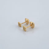 Topos Trebol 0.65gr / 3.74mm Oro Amarillo 18K %