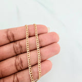 Pulso Cubano 1.25 g / 8 1/4 in / 2.5 mm Oro Amarillo 18K
