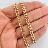 Cadena Cubana 10.2g / 24 in / 5.1mm Oro Amarillo 18K
