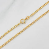 Cadena Cubana 1.5g / 16 in / 1.95mm Oro Amarillo 18K