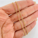 Cadena Cubana 1.5g / 16 in / 1.95mm Oro Amarillo 18K