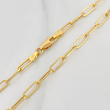 Paperclip Chain 5.7g / 24 in / 4mm Yellow Gold 18K