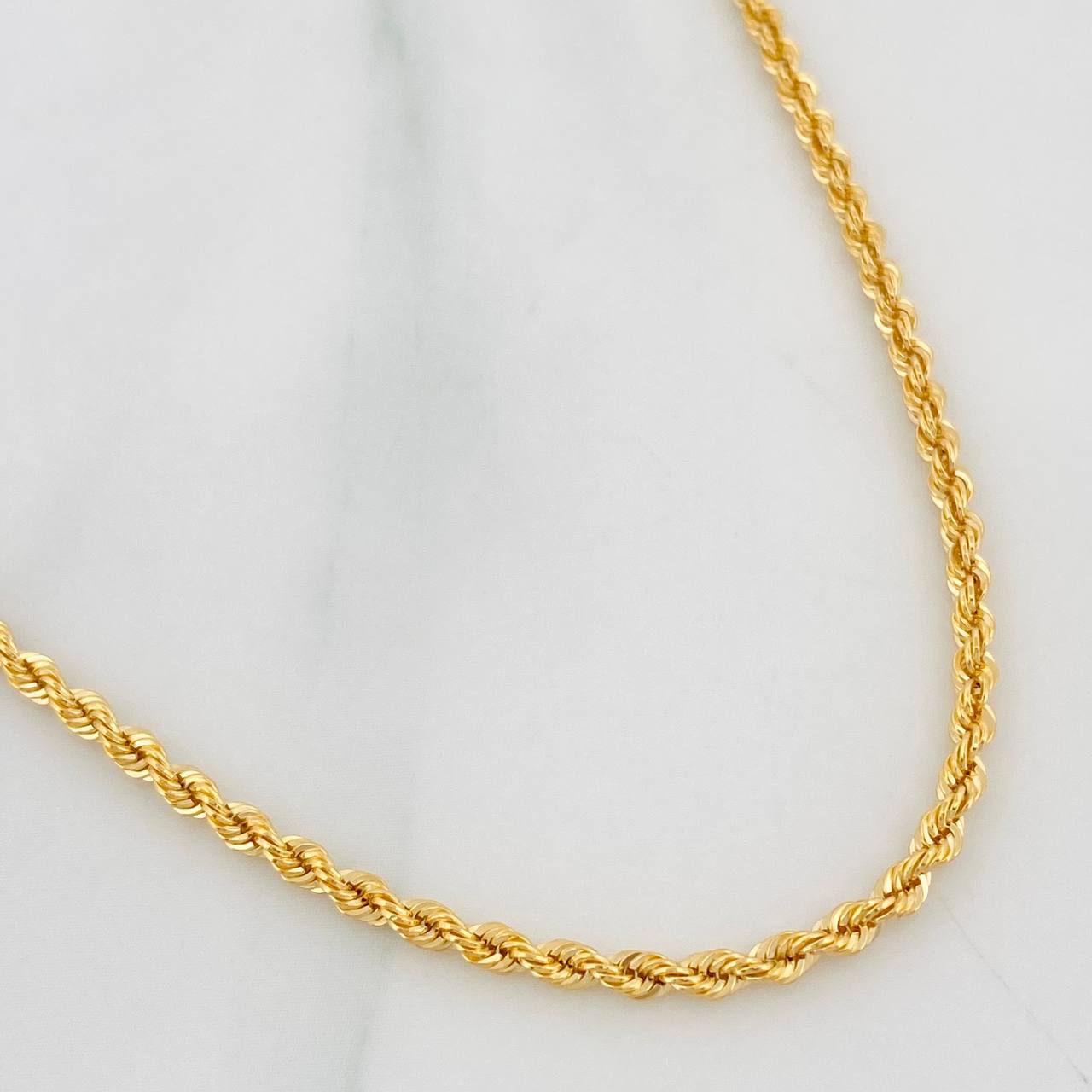 Cadena Lazo 3g / 20 in / 2.1mm Oro Amarillo 18K