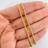 Cadena Lazo 3.25g / 24 in / 2.1mm Oro Amarillo 18K