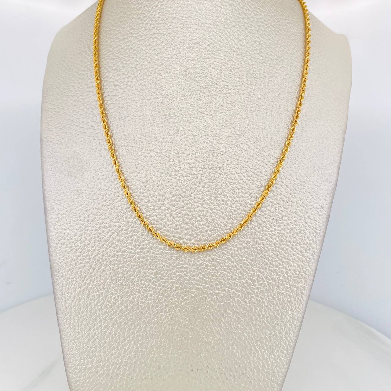 Cadena Lazo 3.25g / 24 in / 2.1mm Oro Amarillo 18K