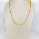 Cadena Lazo 3.25g / 24 in / 2.1mm Oro Amarillo 18K
