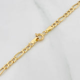 Cadena Figaro 3.65g / 24 in / 3.15mm Oro Amarillo 18K