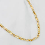 Cadena Figaro 3.65g / 24 in / 3.15mm Oro Amarillo 18K